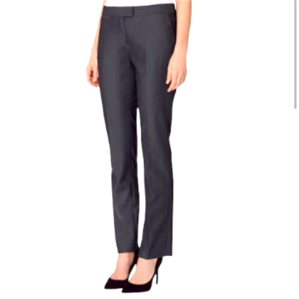 Theory Charcoal Sheen Trousers Pants